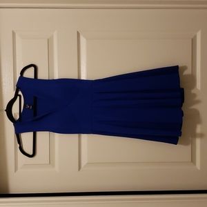Royal blue mini dress